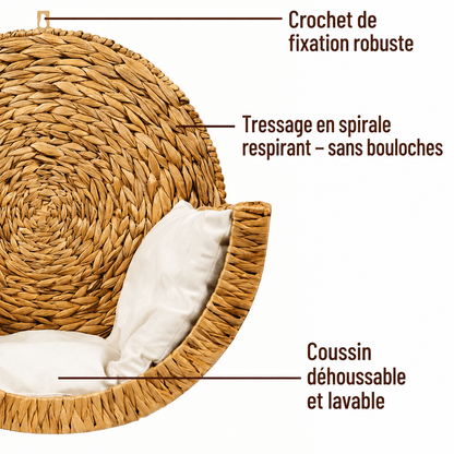CoconFélin™ — Cocon Mural Tressé pour Chat